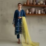 PAKISTANI ANZA BLUE DRESS.