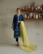 PAKISTANI ANZA BLUE DRESS.