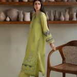 PAKISTANI GREEN PAISELY DRESS
