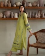 PAKISTANI GREEN PAISELY DRESS