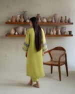 PAKISTANI GREEN PAISELY DRESS - Image 4