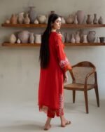 PAKISTANI KIARA RUST DRESS - Image 6