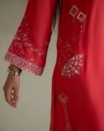 PAKISTANI NOVA CORAL DRESS. - Image 6