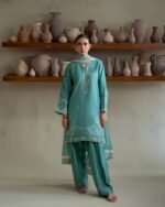 PAKISTANI COLETTE TEAL DRESS