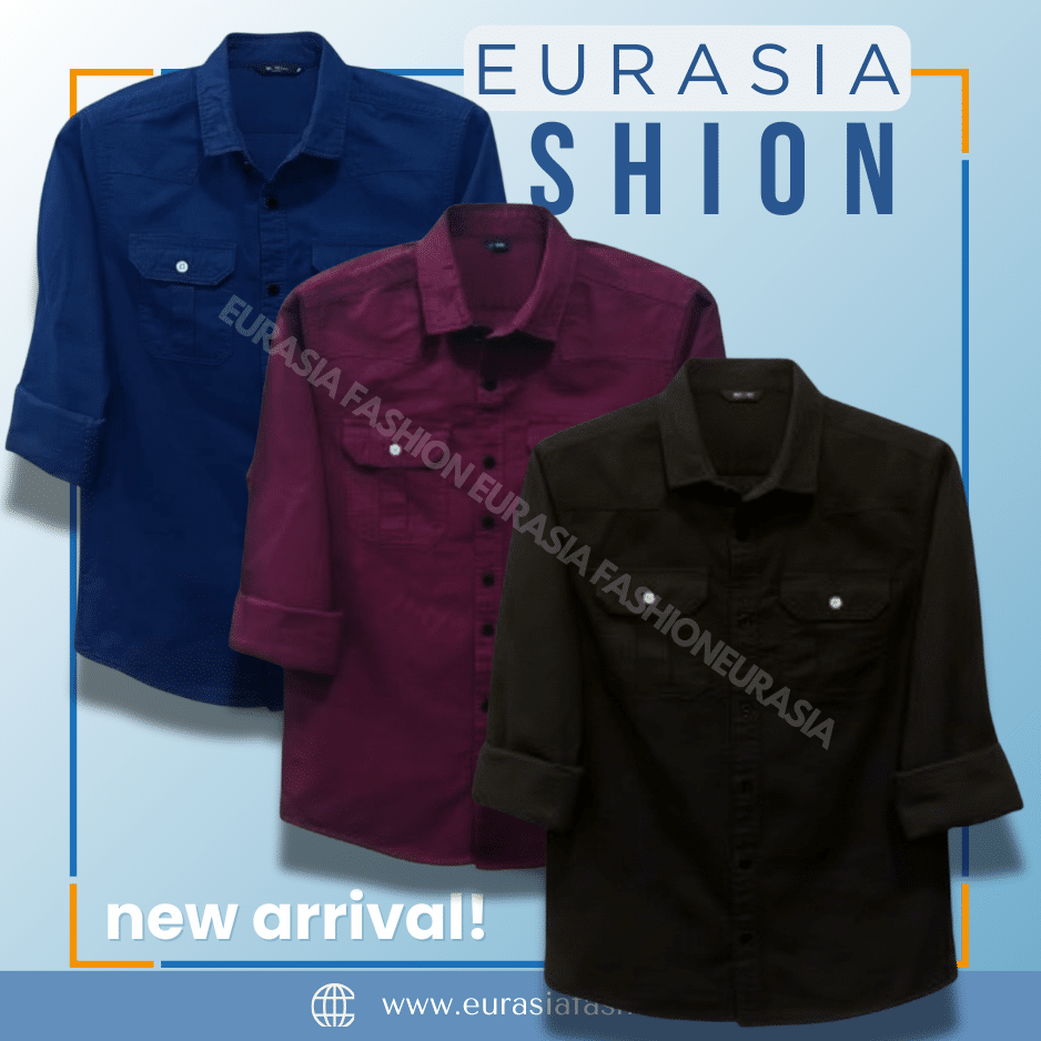 62 3 Pcs Combo Premium Quality Double Poket Shirt - - Image 1