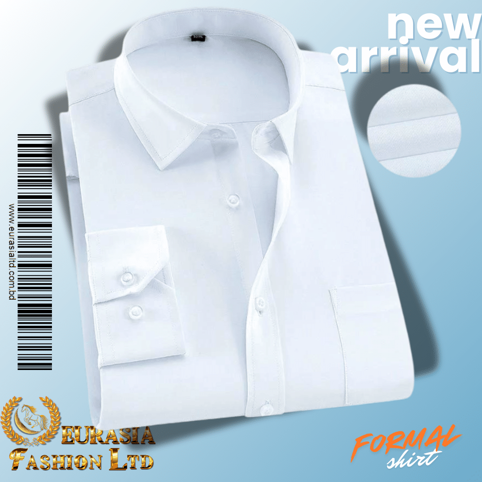 6 Men’s Premium Formal Shirt -White - Image 1