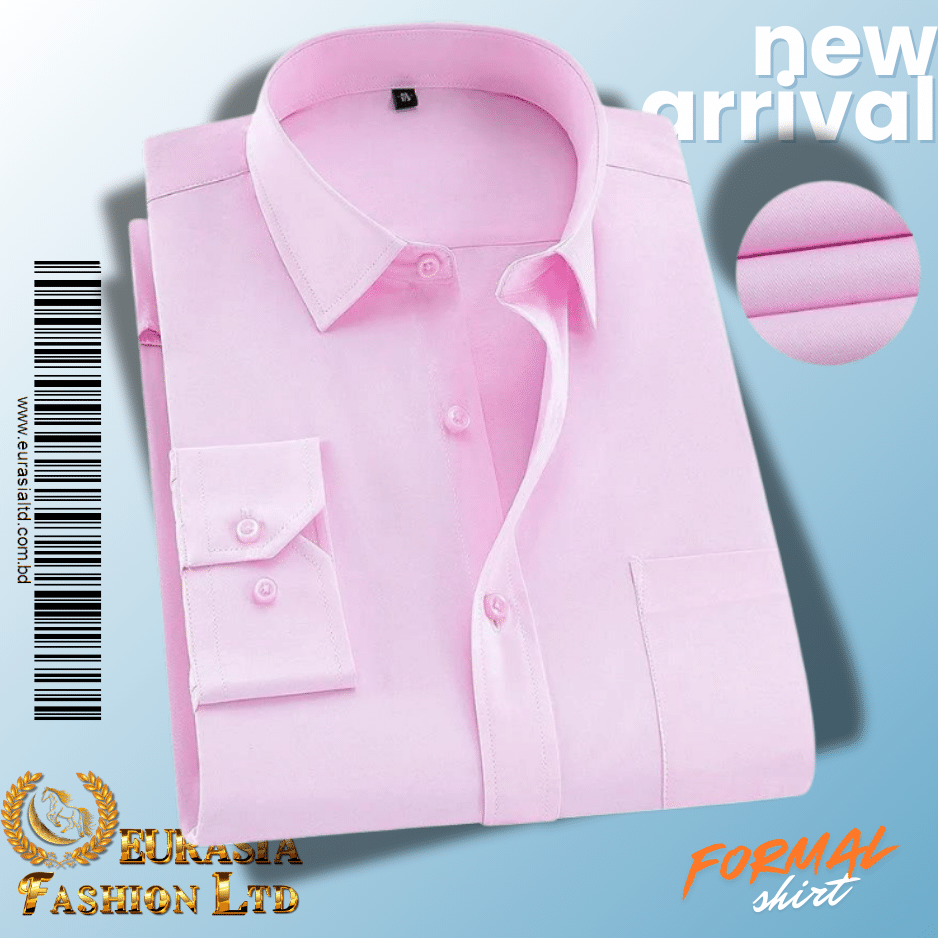 8 Men’s Premium Formal Shirt -Pink. - Image 1
